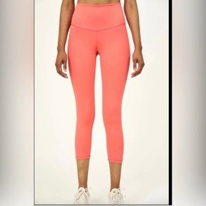 DYI Take Control Crop Hot Coral Leggings